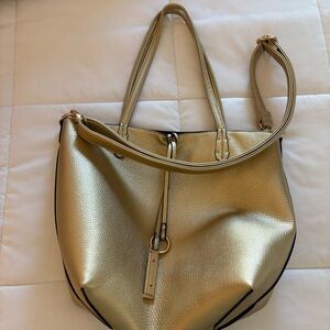 Reversible Gold & Black Tote Bag